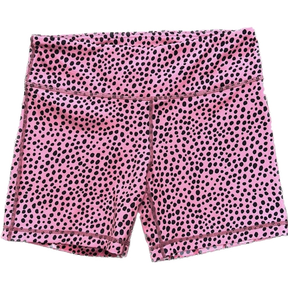 🎯NWOT IAB MFG 5-Inch No-Ride Shorts Pink/Black Dots Size Medium (8)